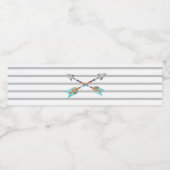 トライバル矢印ワイルドワンウォーターボトルラベル ペットボトルラベル (シングルラベル)