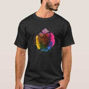 トライバル素晴らし詳細付きマンダラフクロウ Tシャツ