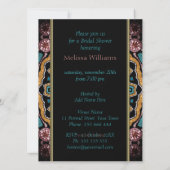 トライバル素朴スパークルブライダルシャワー招待状 招待状 (裏面)