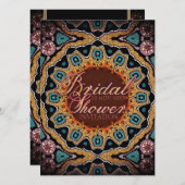 トライバル素朴スパークルブライダルシャワー招待状 招待状 (正面/裏面)