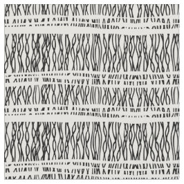 トライバル織り白黒描模様 ファブリック