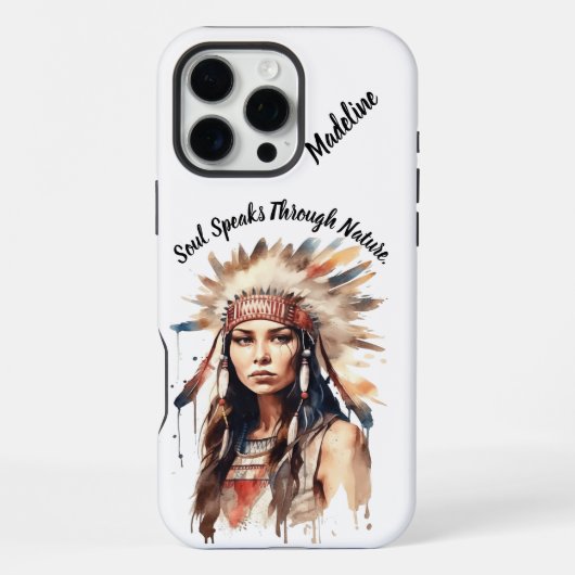 トライバル芸術的Touch iPhoneケース (裏面)