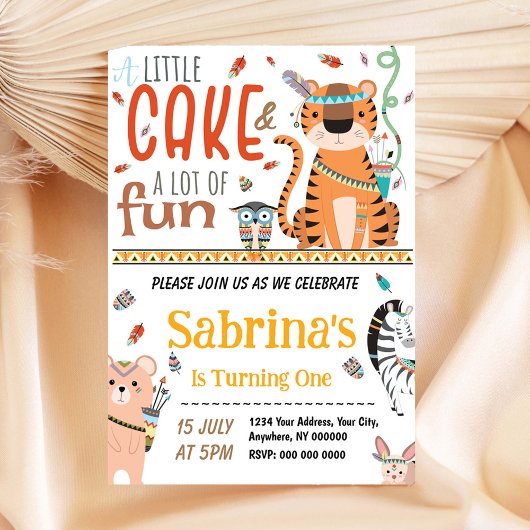 トライバル誕生日招待状 招待状