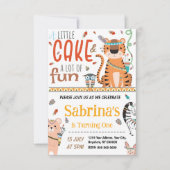 トライバル誕生日招待状 招待状 (正面)