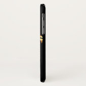 トライバル金ゴールドハワイアンシータートルオンブラック Case-Mate iPhoneケース (裏面/左)