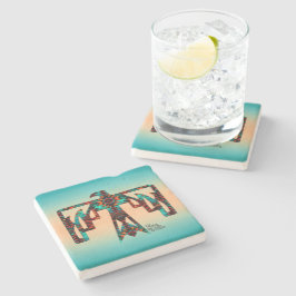 トライバル雷鳥の石コースター ストーンコースター