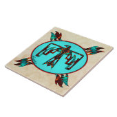 トライバル雷鳥セラミックタイル タイル (側面)