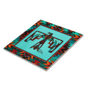 トライバル雷鳥セラミックタイル タイル (側面)