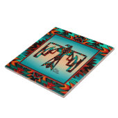 トライバル雷鳥セラミックタイル タイル (側面)