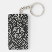 トライバル顔 キーホルダー (裏面)