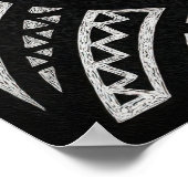 トライバル顔 ポスター (角)