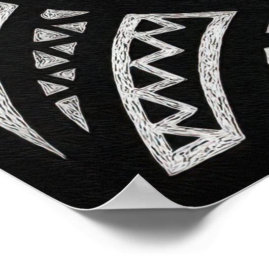 トライバル顔 ポスター (角)