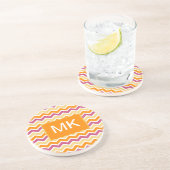 トライバル鮮やかジグザグ コースター (側面)