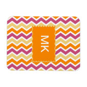 トライバル鮮やかジグザグ マグネット (横)