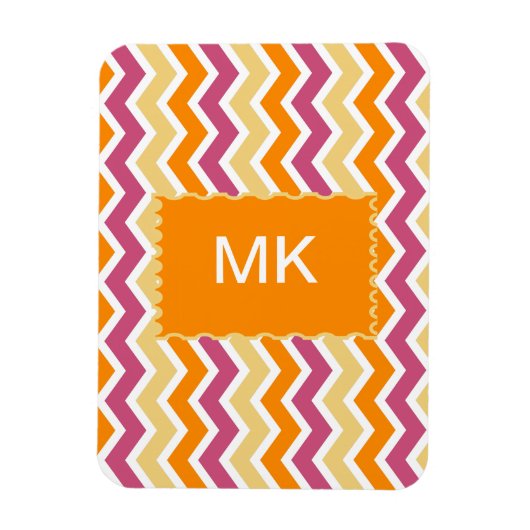 トライバル鮮やかジグザグ マグネット (縦)