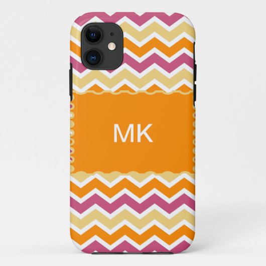 トライバル鮮やかジグザグ Case-Mate iPhoneケース (裏面)