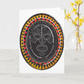 トライバル3 カード (黄色い花)