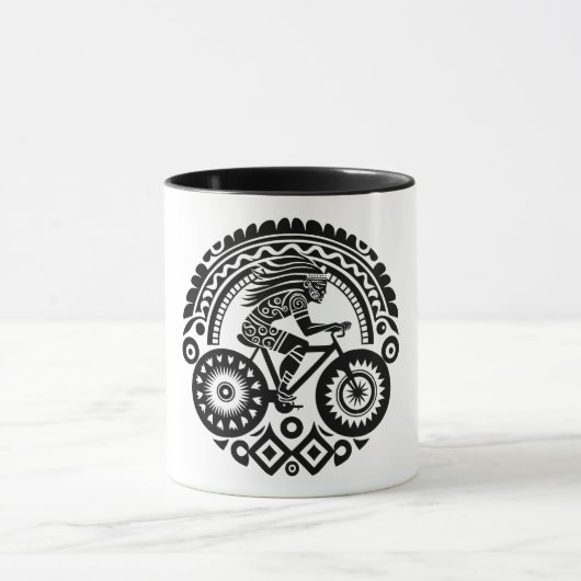 トライバル サイクリスト マグカップ (中央)