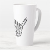 トライバル、サーフズアップ カフェラテマグ (右アングル)