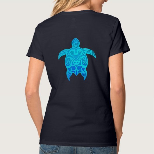 トライバル・タートル Tシャツ (裏面)
