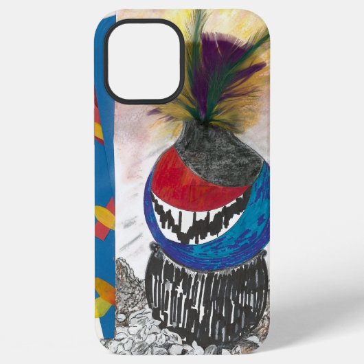 "トライバル デザイン" Apple iPhone カバー (裏面)