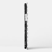 トライバル・ナバホ、白黒・グリーン・パターン。 Case-Mate iPhoneケース (裏面 / 右)