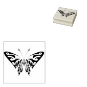 トライバル・バタフライ抽象芸術・アート・スタンプ ラバースタンプ (押印)