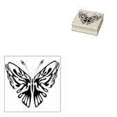 トライバル・バタフライ抽象芸術・アート・スタンプ ラバースタンプ (押印)