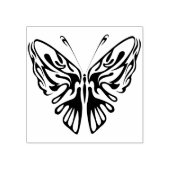 トライバル・バタフライ抽象芸術・アート・スタンプ ラバースタンプ (インプリント)