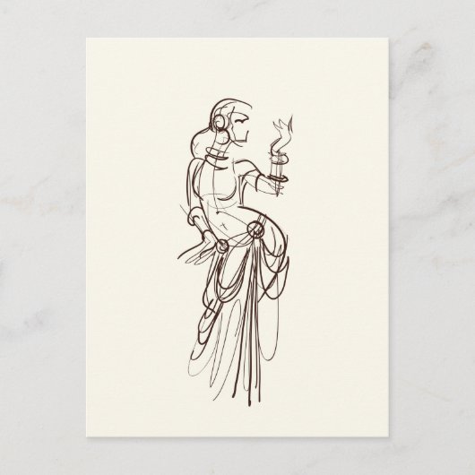 トライバル・フュージョン・ジプシー・ダンサー ポストカード (正面)
