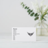 トライバル・ベクトル・クリップアート5、名前、住所1、住所… 名刺 (スタンド正面)