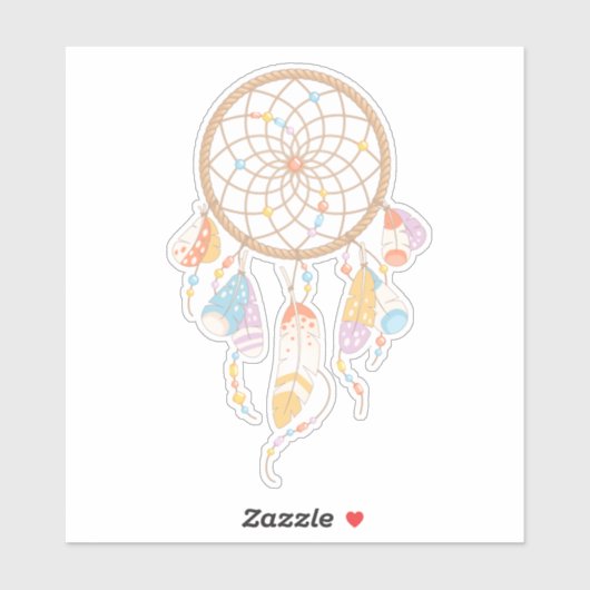 トライバル・ボホ・ドリームキャッチャー シール (シート)