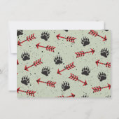 トライバル・ボホ・ベア・誕生日・ワイルド・ワン！ 招待状 (裏面)