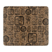 トライバルMAYA古代マスクパターン1 カッティングボード (正面)