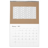 トライバルMAYA古代マスクパターン1 カレンダー (2月 2027)