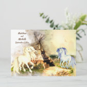 トライバルTipiと愛の馬Boho Teepee 結婚の 招待状 (スタンド正面)