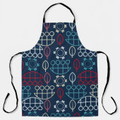 トライバ伝統的ル・パターン・アート エプロン (正面)