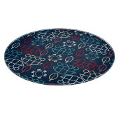 トライバ伝統的ル・パターン・アート カッティングボード (角)