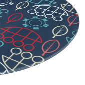 トライバ伝統的ル・パターン・アート カッティングボード (角)