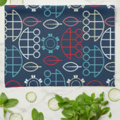 トライバ伝統的ル・パターン・アート キッチンタオル (折り畳み)