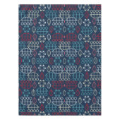 トライバ伝統的ル・パターン・アート テーブルクロス (正面)