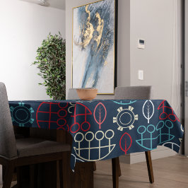 トライバ伝統的ル・パターン・アート テーブルクロス