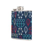 トライバ伝統的ル・パターン・アート フラスク (左)