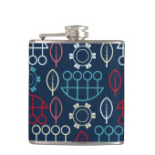 トライバ伝統的ル・パターン・アート フラスク (正面)