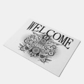 トライバ芸術的ルデザイン ドアマット (アングル)