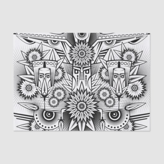 トライバ芸術的ルデザイン 薄葉紙 (正面)