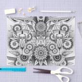 トライバ芸術的ルデザイン 薄葉紙 (クラフト)