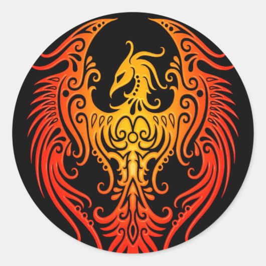 トライバ飾ルフェニックス ラウンドシール (正面)