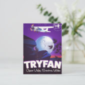 トライファン オグウェン渓谷 スノードニア ウェールズ ポストカード (スタンド正面)