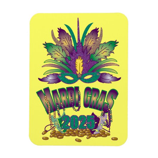 トライフェザーマルディグラ2025マグネット マグネット (縦)